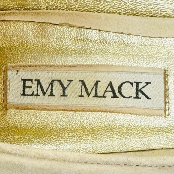 EMY MACK ivory studded suede ballet flats pointed toe 7.5 - Picture 8 of 12